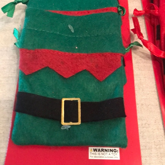 8 Mini Felt Gift Bags New - Picture 3 of 7